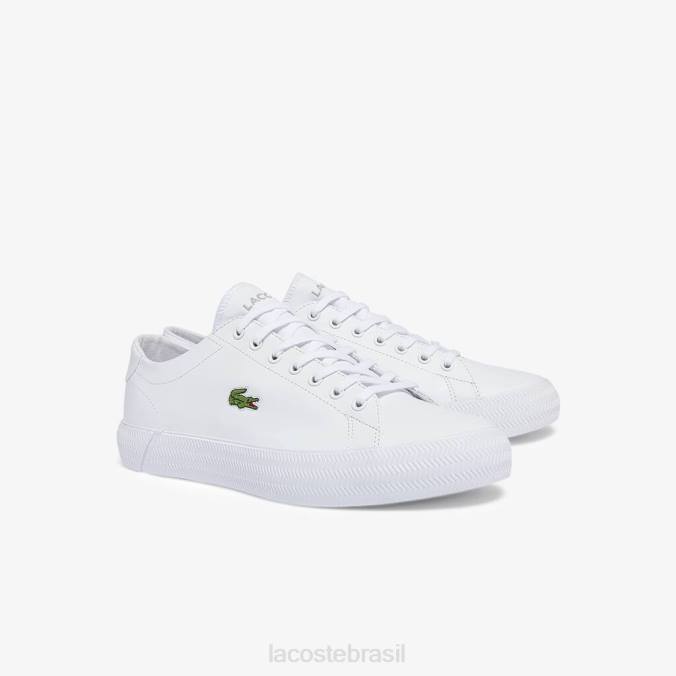 Lacoste homens couro gripshot e tênis sintético branco P2PX1750 sapato