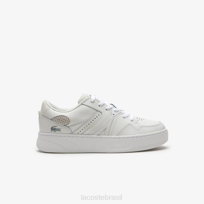Lacoste homens l005 tênis de couro branco P2PX1823 sapato