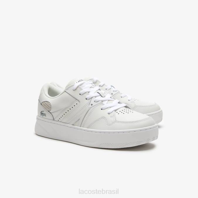 Lacoste homens l005 tênis de couro branco P2PX1823 sapato