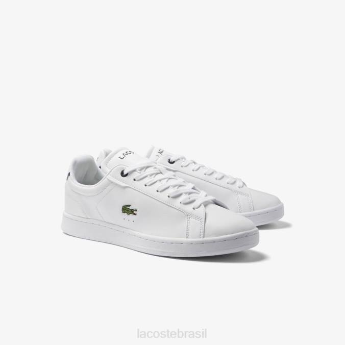 Lacoste homens tênis carnaby pro bl couro tom Marinha Branca P2PX1743 sapato
