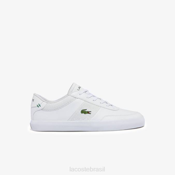 Lacoste homens tênis de couro Court Master branco P2PX1913 sapato