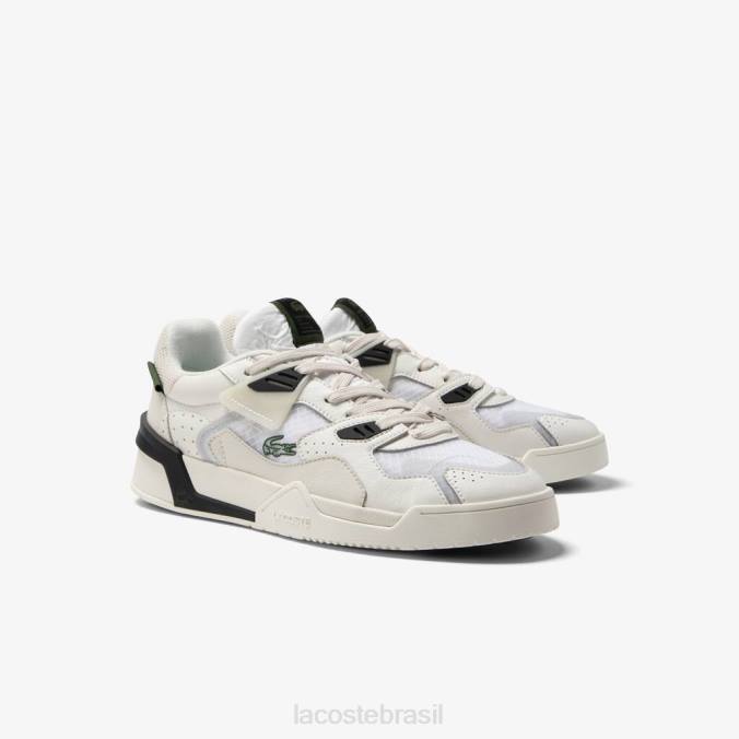 Lacoste homens tênis de couro lt125 branco e off-white P2PX1730 sapato
