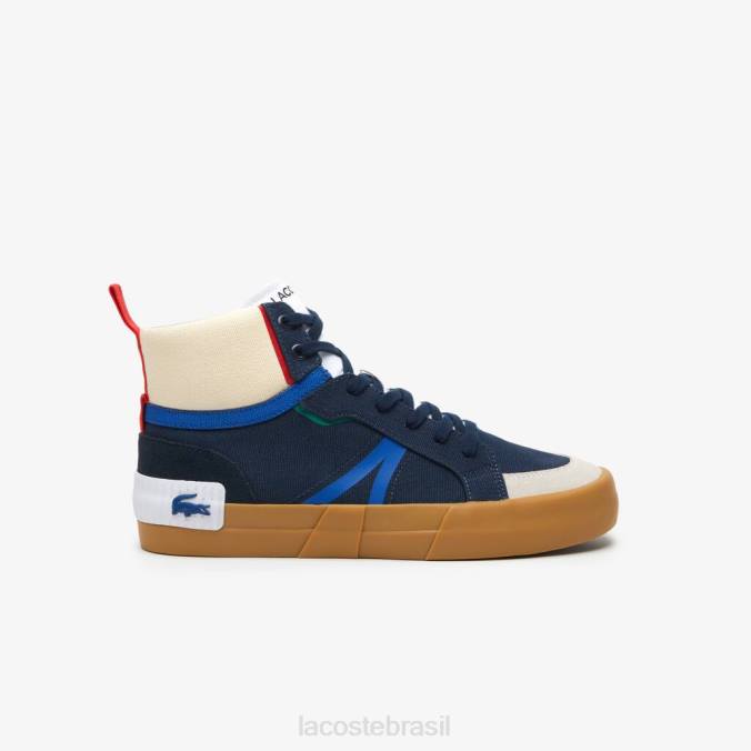 Lacoste homens tênis l004 marinho/goma P2PX1786 sapato