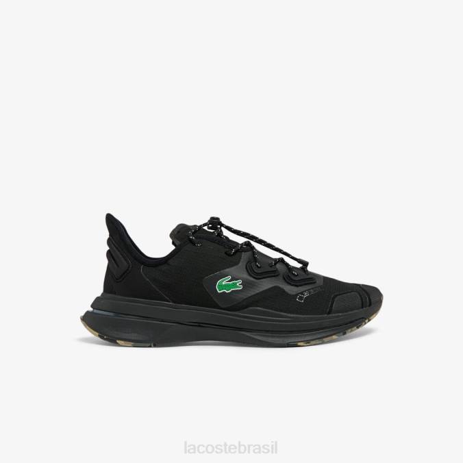 Lacoste homens tênis run spin ultra gtx têxtil preto P2PX1838 sapato