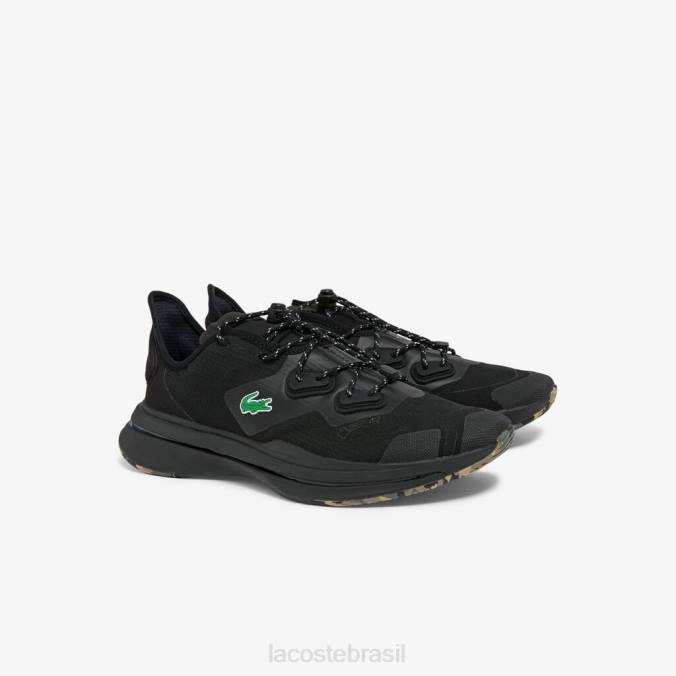 Lacoste homens tênis run spin ultra gtx têxtil preto P2PX1838 sapato