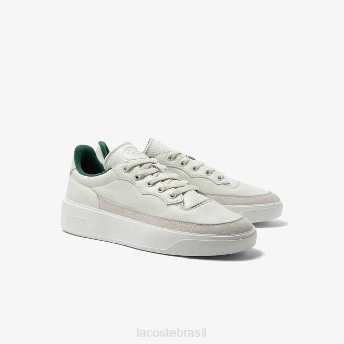 Lacoste homens tênis tom de couro g80 club off white P2PX1739 sapato
