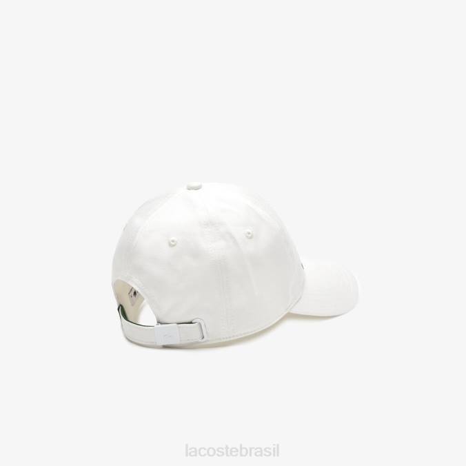 Lacoste mulheres boné vintage com estampa de crocodilo branco P2PX2897 acessórios