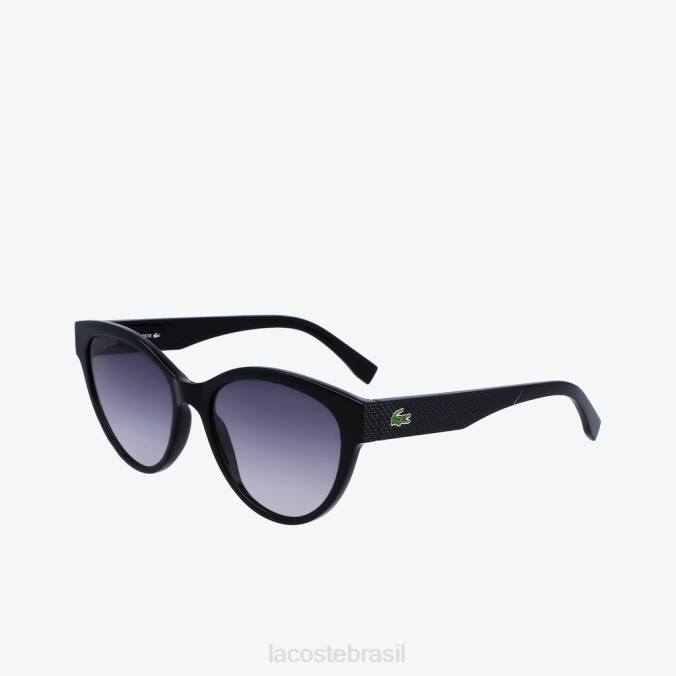 Lacoste mulheres l.12.12 óculos de sol preto fosco P2PX2899 acessórios