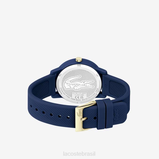 Lacoste mulheres Relógio com pulseira de silicone azul 12.12 azul P2PX2901 acessórios