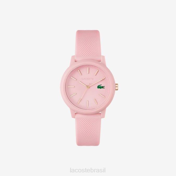 Lacoste mulheres Relógio com pulseira de silicone rosa 12.12 rosa P2PX2909 acessórios