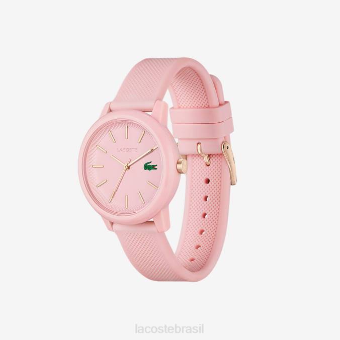 Lacoste mulheres Relógio com pulseira de silicone rosa 12.12 rosa P2PX2909 acessórios