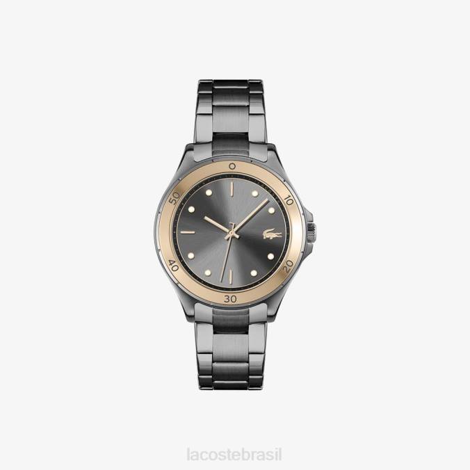 Lacoste mulheres relógio de aço com 3 ponteiros swing preto P2PX2915 acessórios