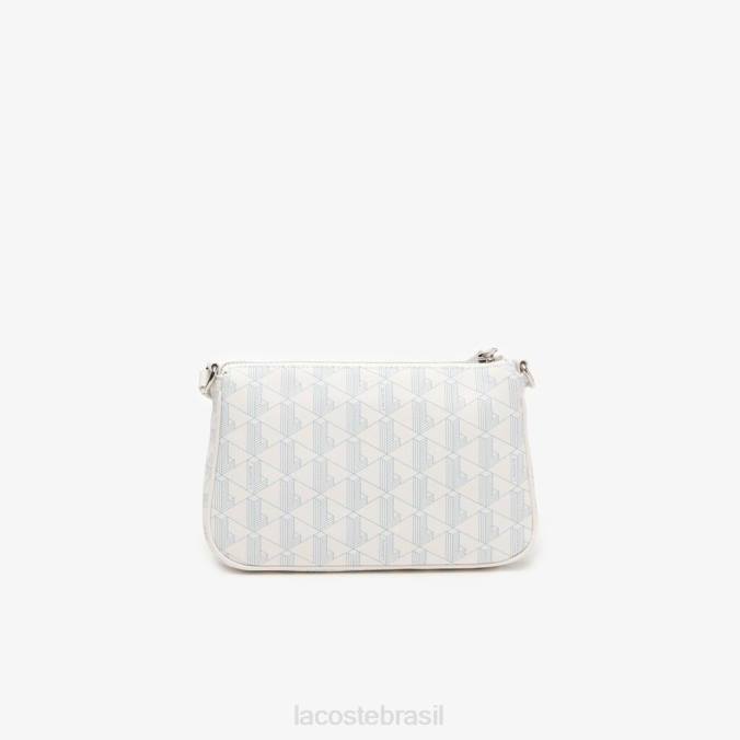 Lacoste mulheres bolsa crossbody com estampa monogramada panorama mono farine P2PX2800 bolsas e artigos de couro