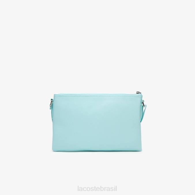 Lacoste mulheres l.12.12 conceito de bolsa cruzada plana pastilha P2PX2769 bolsas e artigos de couro