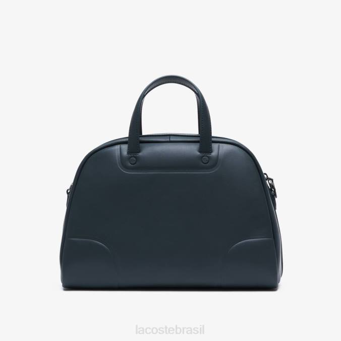 Lacoste mulheres bolsa de boliche com alça de ombro de marca sinople marinho 166 branco P2PX2859 bolsas e artigos de couro
