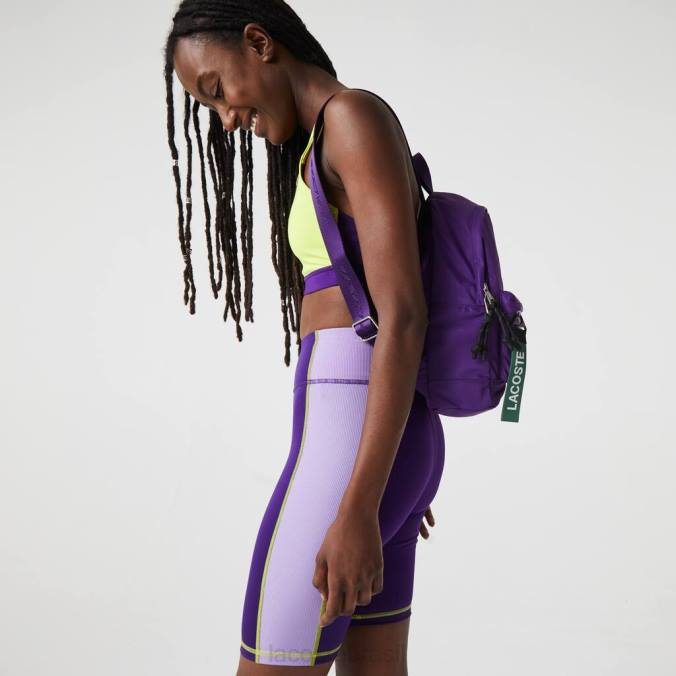 Lacoste mulheres mochila extrator de marca com patch de assinatura Samui P2PX2862 bolsas e artigos de couro