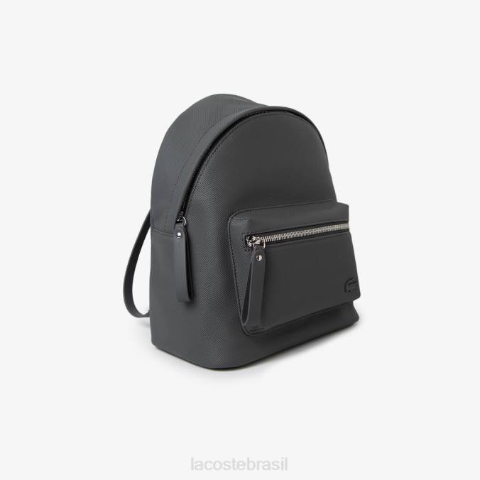 Lacoste mulheres mochila grande com bolso frontal sombra escura P2PX2880 bolsas e artigos de couro