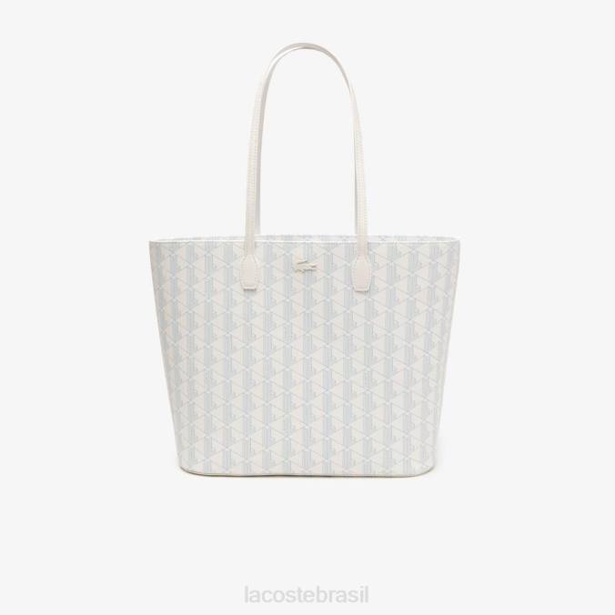 Lacoste mulheres bolsa com estampa monogramada panorama mono farine P2PX2785 bolsas e artigos de couro