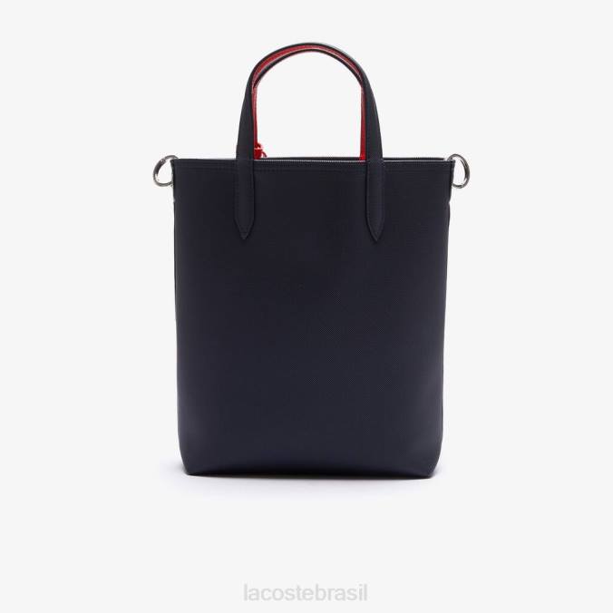 Lacoste mulheres bolsa tote reversível de lona revestida anna marinho 166 vermelho 240 P2PX2818 bolsas e artigos de couro