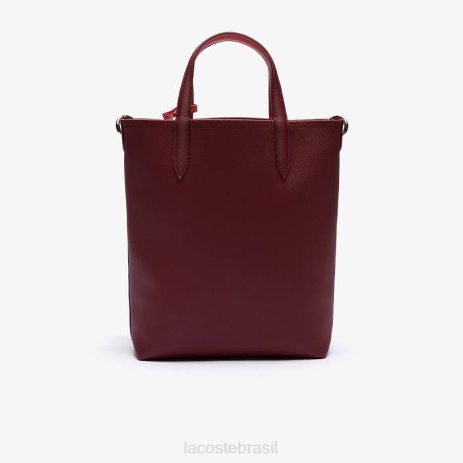 Lacoste mulheres bolsa tote reversível de lona revestida anna perileno amarílis P2PX2781 bolsas e artigos de couro