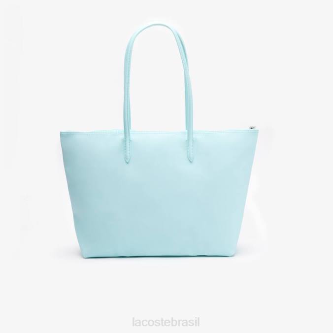 Lacoste mulheres l.12.12 sacola conceito com zíper pastilha P2PX2765 bolsas e artigos de couro