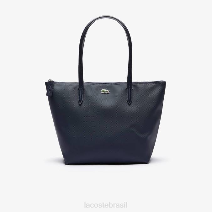 Lacoste mulheres l.12.12 sacola pequena com zíper conceito eclipse P2PX2805 bolsas e artigos de couro