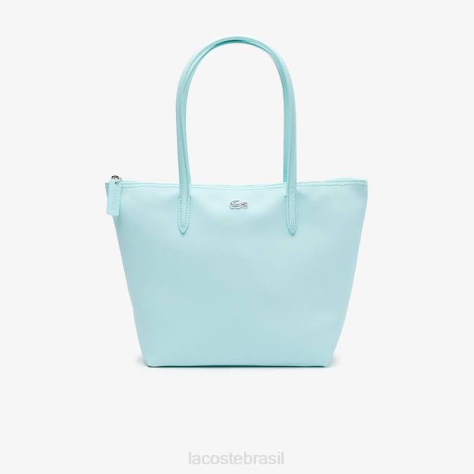 Lacoste mulheres l.12.12 sacola pequena com zíper conceito pastilha P2PX2802 bolsas e artigos de couro
