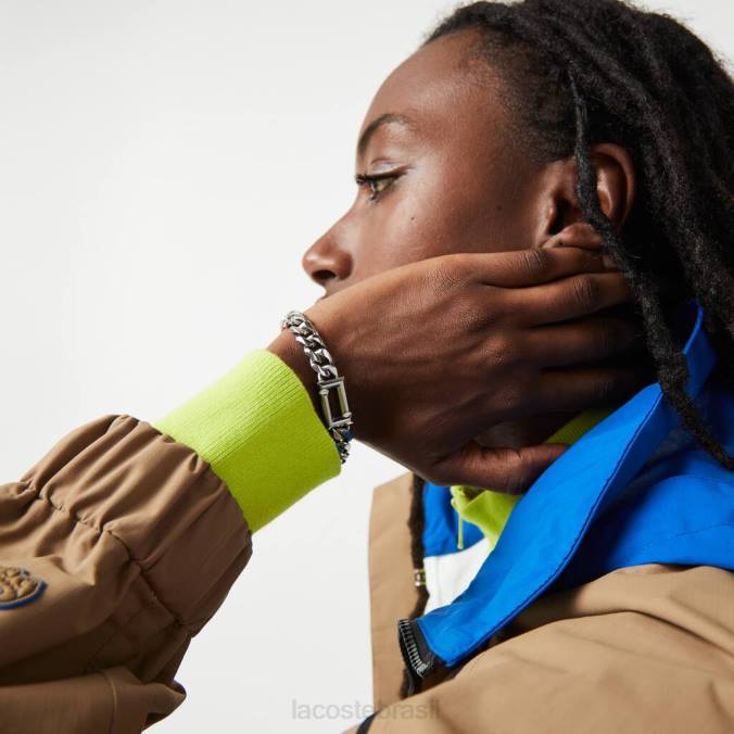 Lacoste mulheres pulseira de fundamento prata P2PX2904 joia