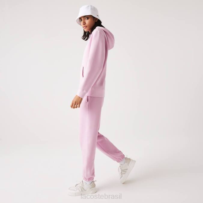 Lacoste mulheres joggers de algodão misturado rosa P2PX2538 roupas