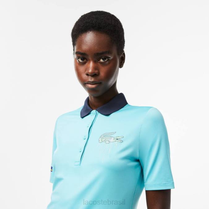 Lacoste mulheres polo esporte miami edição aberta hortelã P2PX2372 roupas