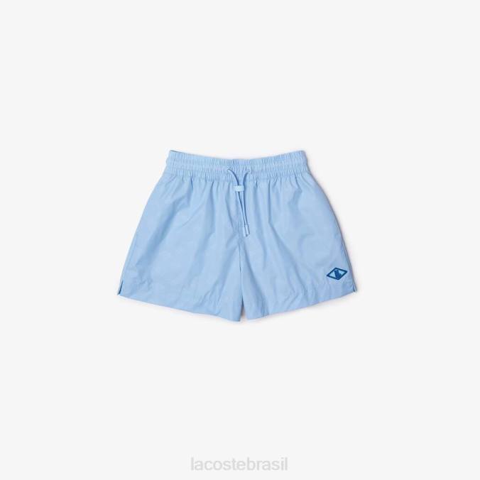 Lacoste mulheres shorts com estampa monograma azul P2PX2458 roupas
