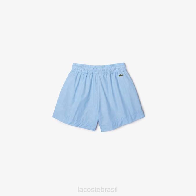 Lacoste mulheres shorts com estampa monograma azul P2PX2458 roupas
