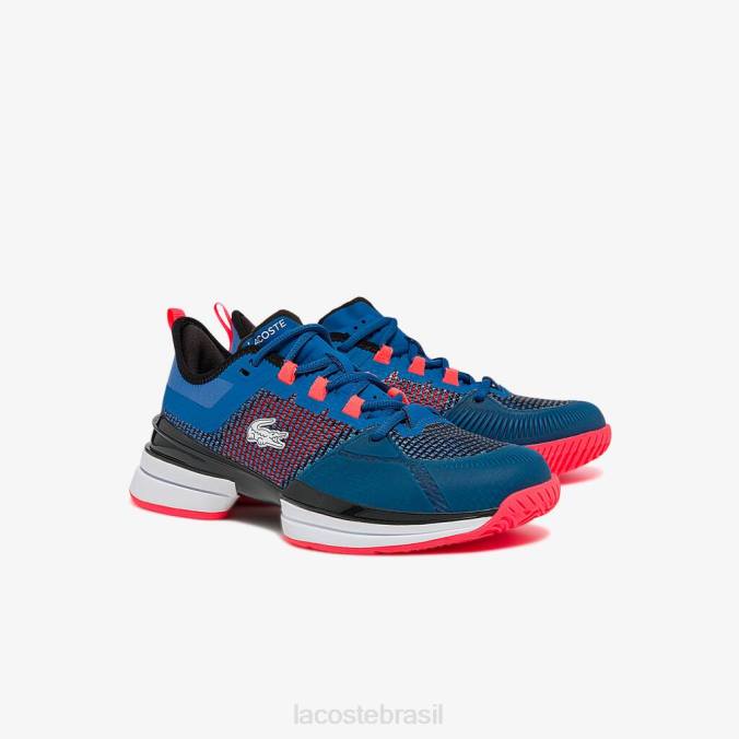 Lacoste mulheres tênis ultra têxtil ag-lt21 Branco azulado P2PX2745 sapato