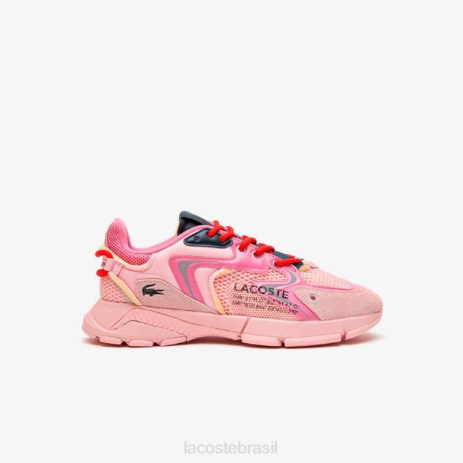 Lacoste mulheres l003 tênis neo têxtil rosa P2PX2677 sapato
