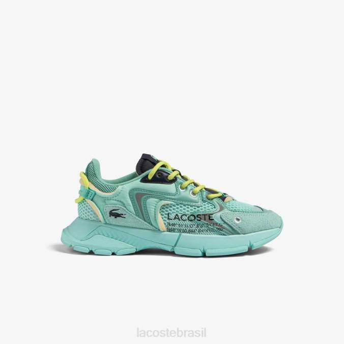 Lacoste mulheres l003 tênis neo têxtil turquesa/marinho P2PX2679 sapato