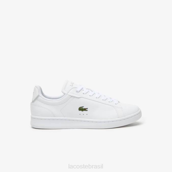Lacoste mulheres tênis carnaby pro bl couro tonal branco P2PX2681 sapato