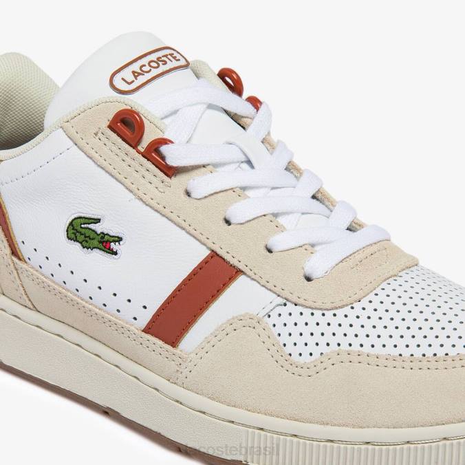 Lacoste mulheres tênis t-clip roland-garros Marinha Branca P2PX2747 sapato