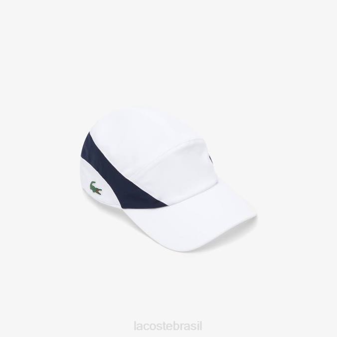 Lacoste unissex boné de tênis esportivo branco/azul marinho P2PX2244 acessórios