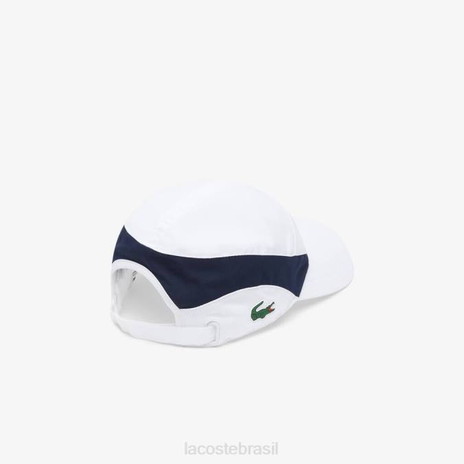 Lacoste unissex boné de tênis esportivo branco/azul marinho P2PX2244 acessórios