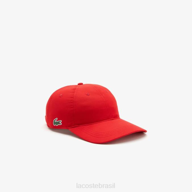 Lacoste unissex boné esportivo leve vermelho P2PX1926 acessórios