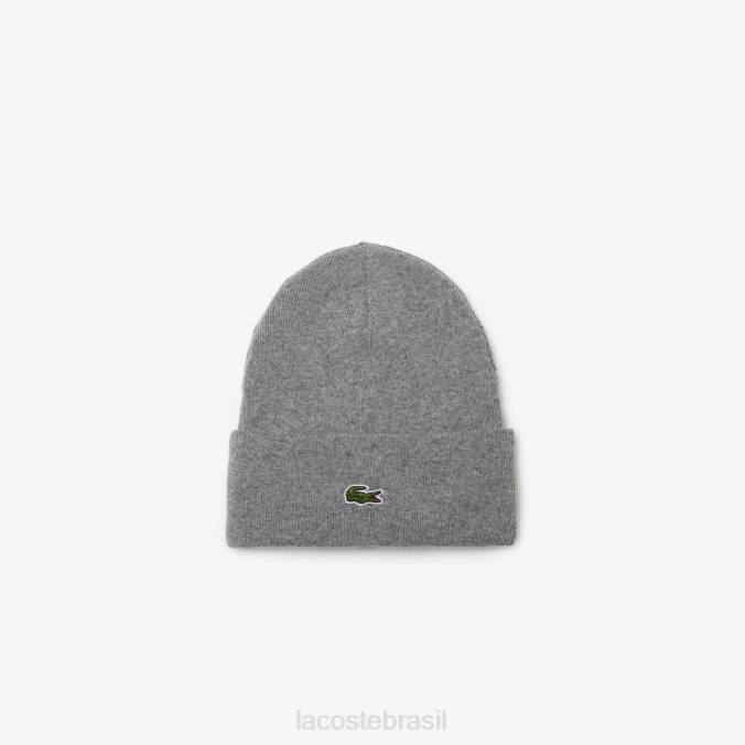 Lacoste unissex gorro de lã chino cinza P2PX2294 acessórios