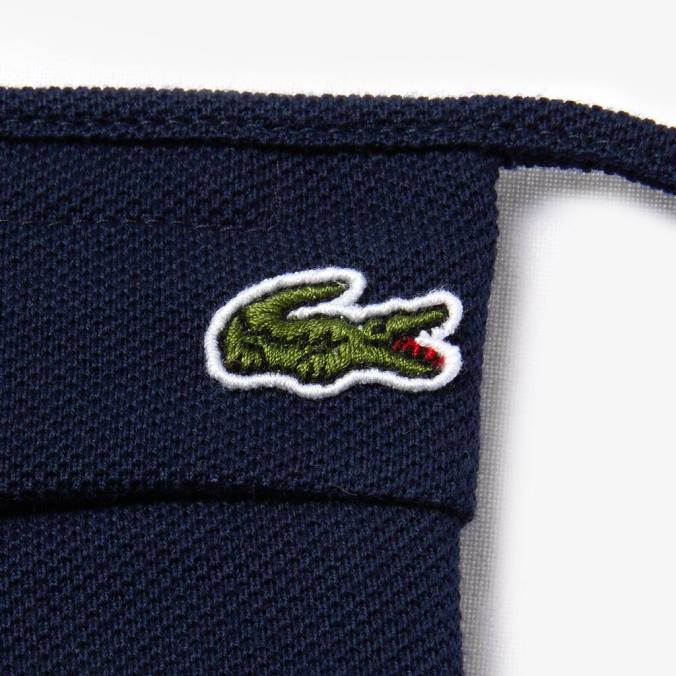 Lacoste unissex l.12.12 máscaras faciais, pacote com 3 azul-marinho P2PX2264 acessórios