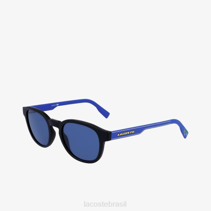 Lacoste unissex oculos de sol Preto Azul P2PX2205 acessórios
