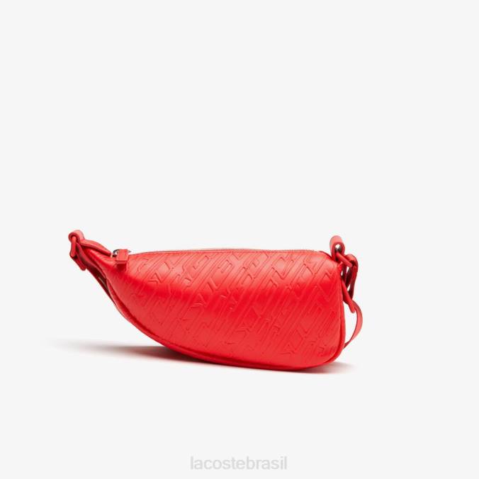 Lacoste unissex bolsa tiracolo com estampa de logo - pequena corrida P2PX1965 bolsas e artigos de couro