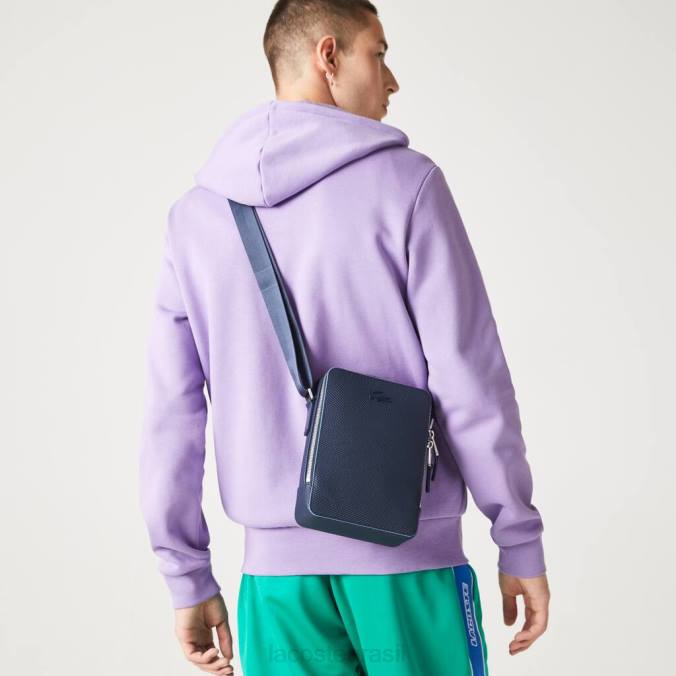 Lacoste unissex bolsa vertical para câmera em couro com costura fosca chantaco fuzileiro naval 166 argentino P2PX2026 bolsas e artigos de couro