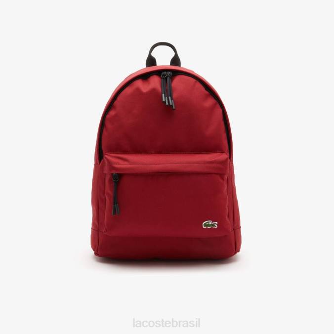 Lacoste unissex mochila compartimento para computador ciclismo vermelho P2PX1937 bolsas e artigos de couro