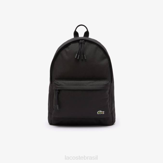 Lacoste unissex mochila compartimento para computador preto P2PX1938 bolsas e artigos de couro