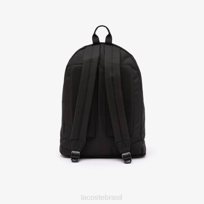 Lacoste unissex mochila compartimento para computador preto P2PX1938 bolsas e artigos de couro