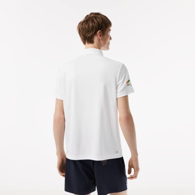 Lacoste unissex esporte miami open edition piquê polo branco P2PX205 roupas