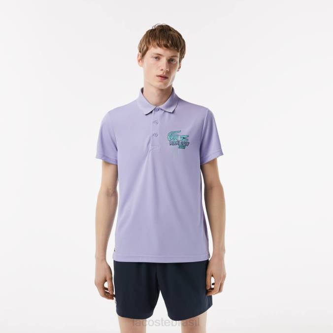 Lacoste unissex esporte miami open edition piquê polo roxo P2PX207 roupas